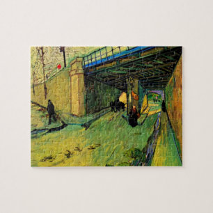 Railway Bridge over Montmajour by Vincent van Gogh Jigsaw Puzzle
