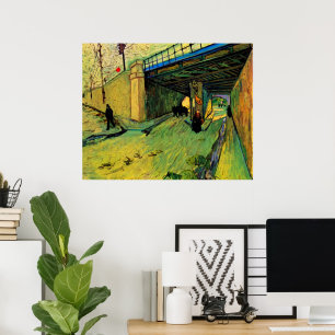 Railway Bridge over Montmajour by Vincent van Gogh Poster