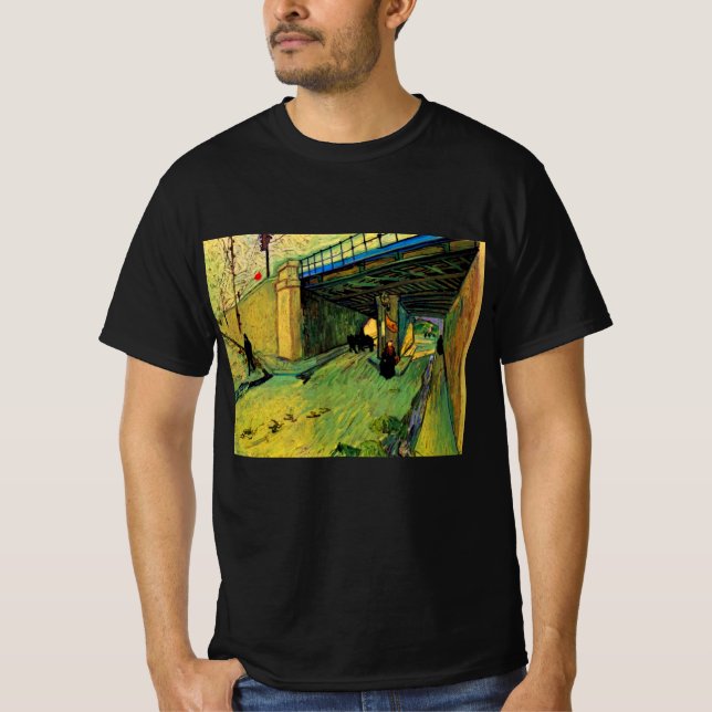 Railway Bridge over Montmajour by Vincent van Gogh T-Shirt (Front)