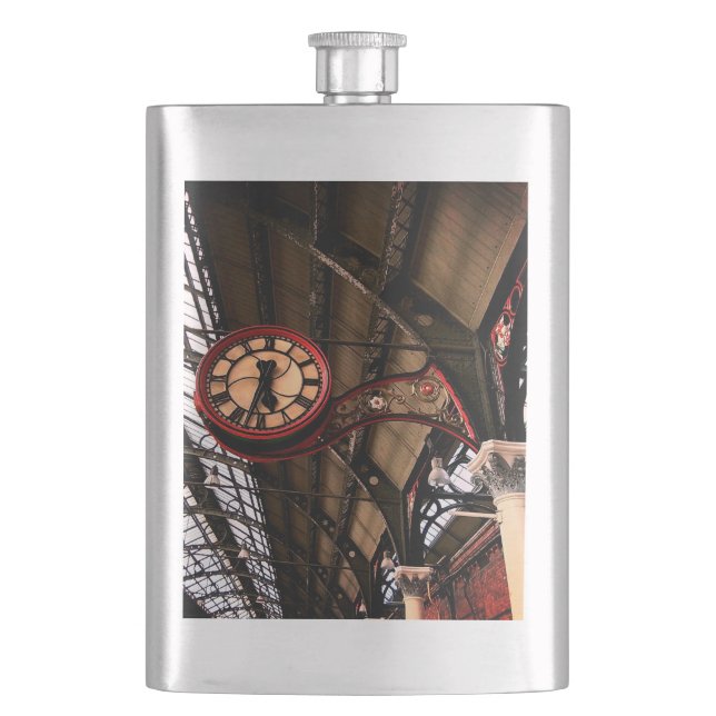 Railway clock flask (Front)