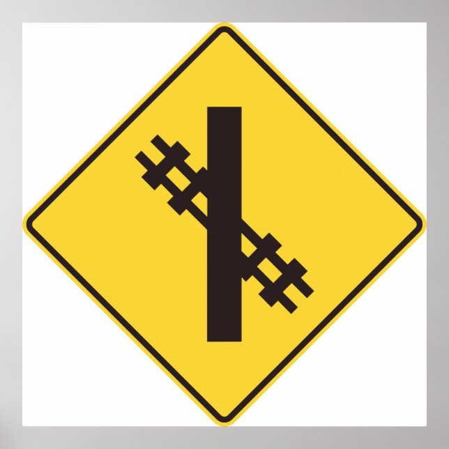 Railway Crossing Road Sign (Front)