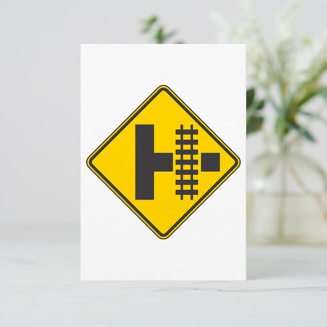 Railway Crossing Road Sign Invitations (Creator Uploaded)