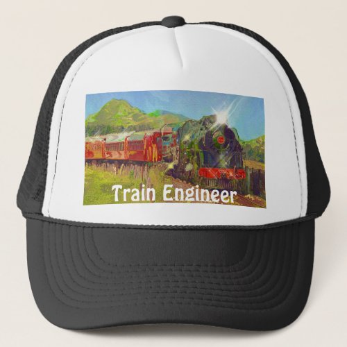 Railway Enthusiast Train Engineer Hat Series