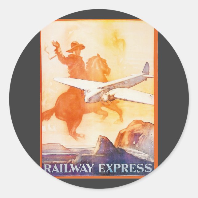 Railway Express Agency 1935 Sticker (Front)
