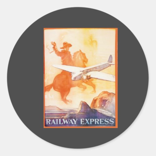 Railway Express Agency 1935 Sticker