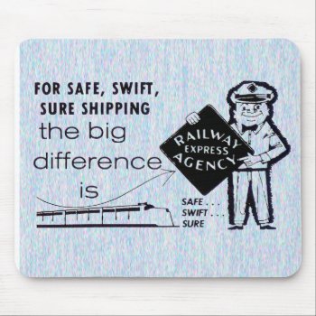 Railway Express;   Safe  Swift  And Sure Mouse Pad by stanrail at Zazzle