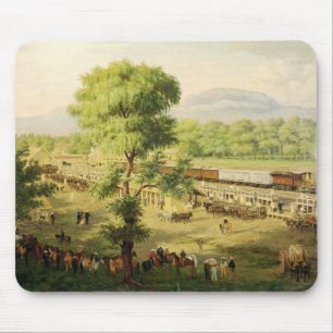 Railway in the Valley of Mexico, 1869 Mouse Pad