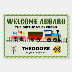 Railway Kids Trains & Tracks Welcome Sign