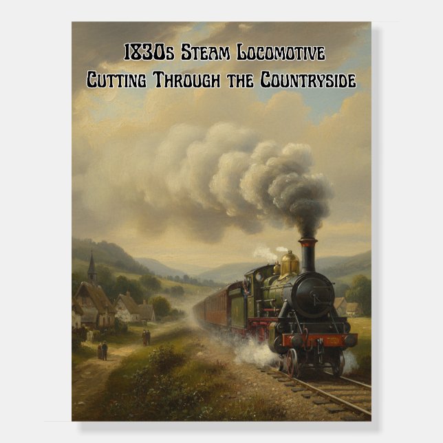 Railway locomotive Crossing Foam Board (Front)