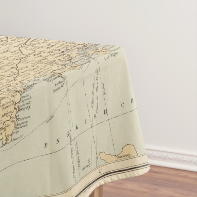 Railway map, British Isles Tablecloth (In Situ)