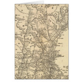 Railway map New England States (Front)