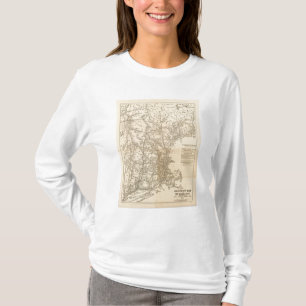 Railway map New England States T-Shirt