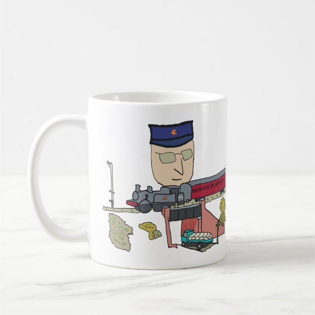 Railway Modeling Coffee Mug (Left)