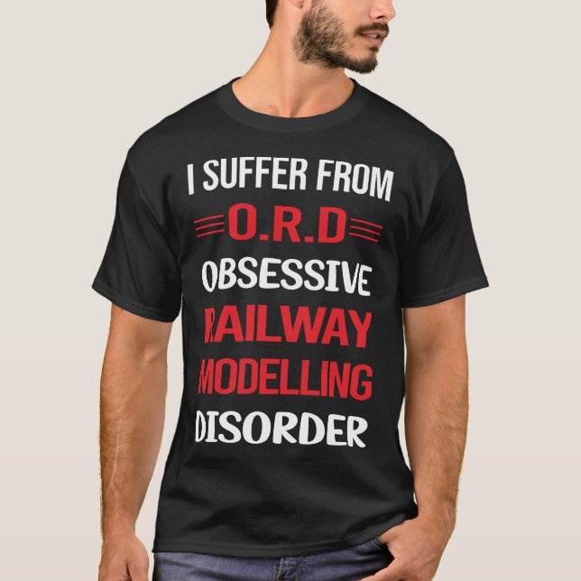 Railway Modelling Model Railroading Train Trains T-Shirt (Front)