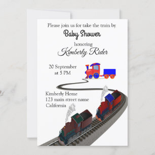 Railway Of Train Invitation