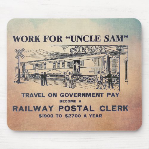 Railway Postal Clerk 1926    Mouse Pad