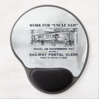 Railway Postal Clerk Vintage 1926    Gel Mouse Pad by stanrail at Zazzle