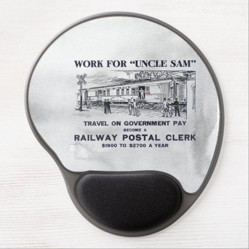 Railway Postal Clerk Vintage 1926    Gel Mouse Pad