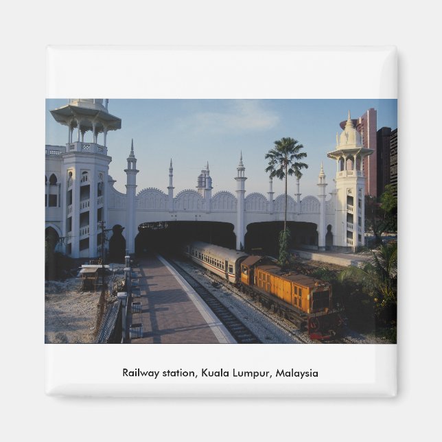 Railway station, Kuala Lumpur, Malaysia Magnet (Front)