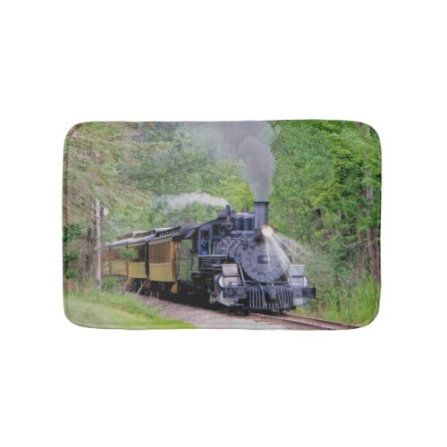 Railway Steam Train for Trainspotters Art Bath Mat