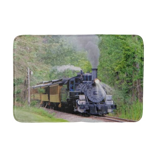 Railway Steam Train for Trainspotters Art Bath Mat