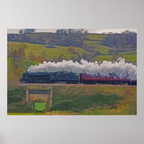 Railway Steam Train for Trainspotters Art I Poster