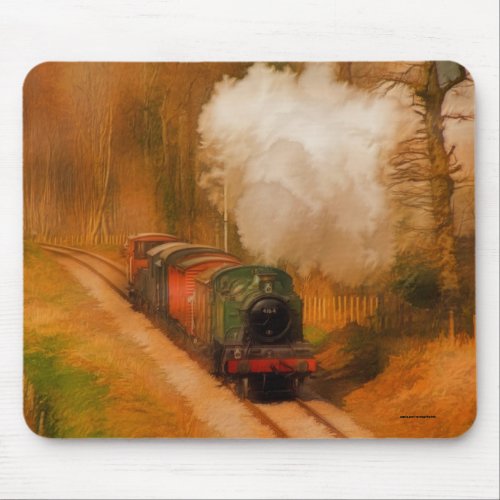 Railway Steam Train for Trainspotters Art III Mouse Pad