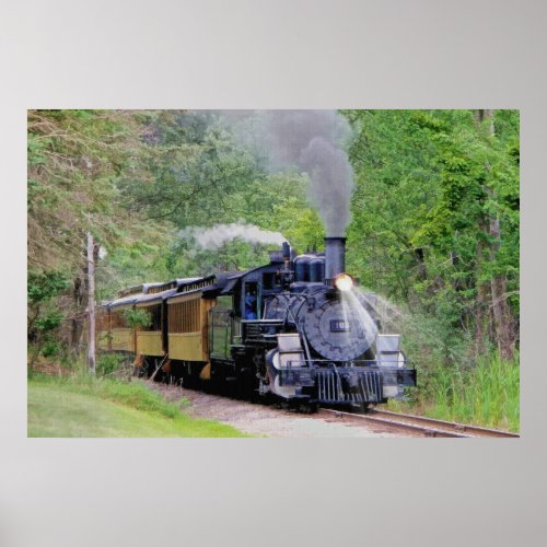 Railway Steam Train for Trainspotters Art III Poster