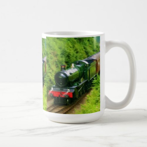 Railway Steam Train for Trainspotters Art V Coffee Mug