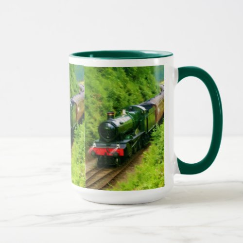 Railway Steam Train for Trainspotters Art V Mug