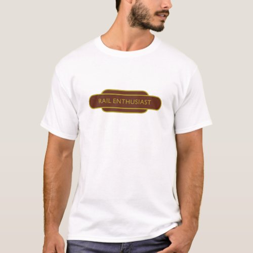 Railway Totem Rail Enthusiast Brown Hiking Duck T_Shirt