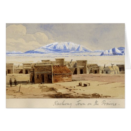 Railway Town on the Prairie Cards (Front Horizontal)