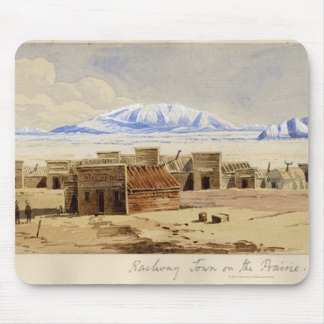 Railway Town on the Prairie Mouse Pad (Front)