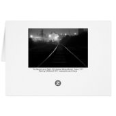 Railway Tracks at Night - Old Cwmbran 1977 (Back Horizontal)