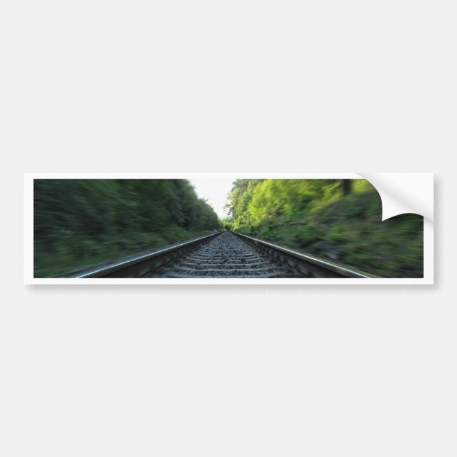 Railway Tracks Bumper Sticker (Front)