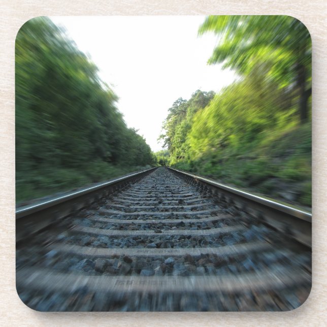 Railway Tracks Drink Coaster (Front)