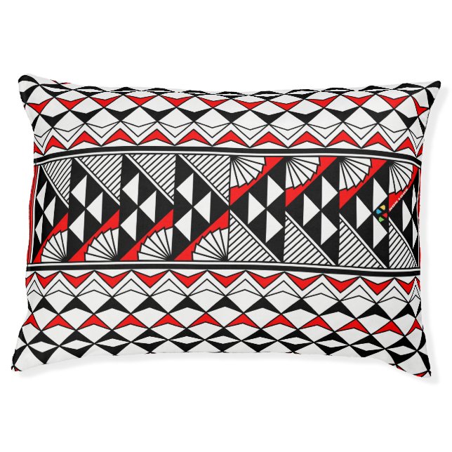 Rain and Sun in Red Pet Bed (Front)