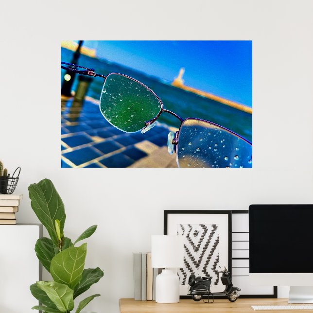 Rain at sea poster (Home Office)