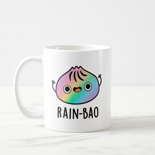 Rain_bao Funny Rainbow Dimsum Bao Pun  Coffee Mug