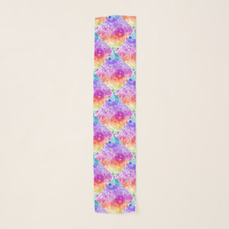 RAIN BUBBLES IN RAINBOW ABSTRACT ART SCARF