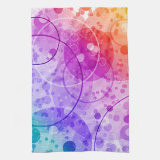RAIN BUBBLES IN RAINBOWS TOWEL