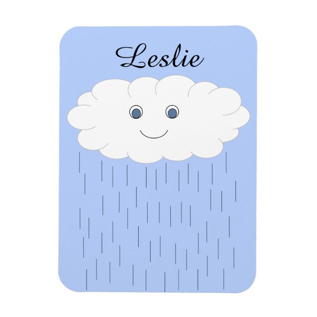 Rain Cloud Brings a Smile: Magnet (Vertical)