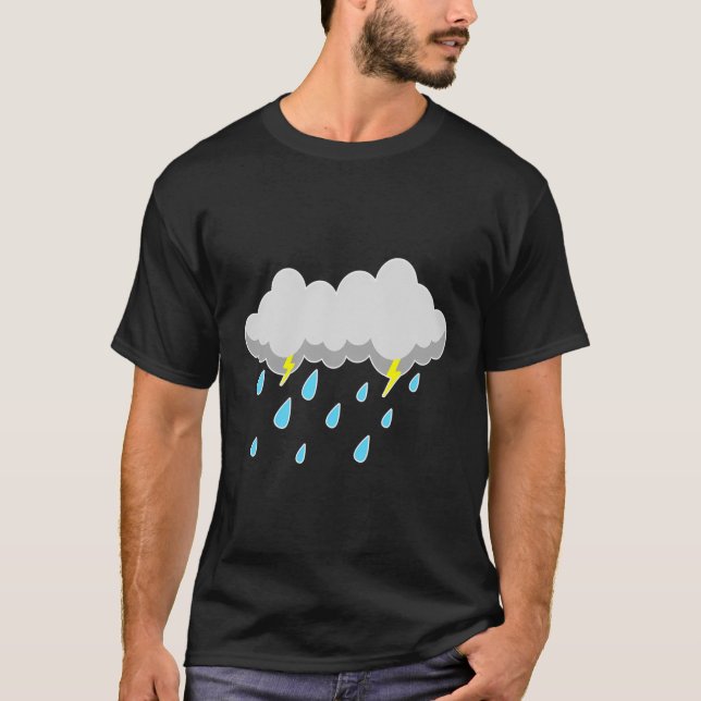Rain Cloud Halloween Easy Costumae Last Minute T-Shirt (Front)