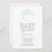 Rain Clouds Baby Shower Invitation (Front/Back)