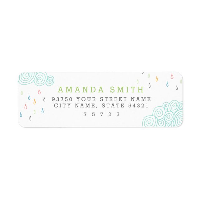 Rain Clouds Label (Front)