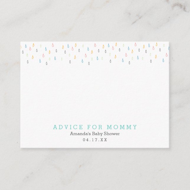 Rain Clouds | Mommy Advice Cards (Front)