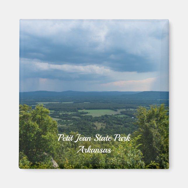 Rain Coming To Petit Jean Magnet (Front)
