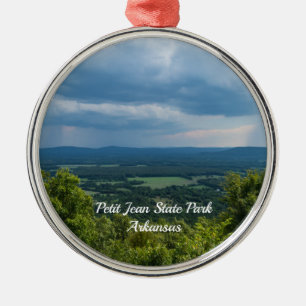 Rain Coming To Petit Jean Metal Ornament