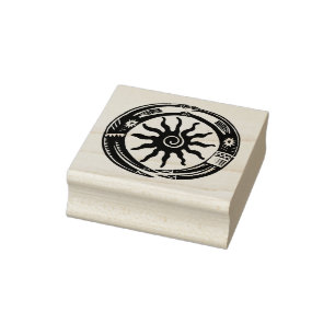 Rain Dance spirits rubber stamp, SW design stamp