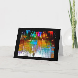 Rain Down on Me Night Landscape Art Blank Card